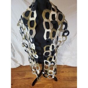 Pomegranate Moon 100% Wool Neutral  Scarf